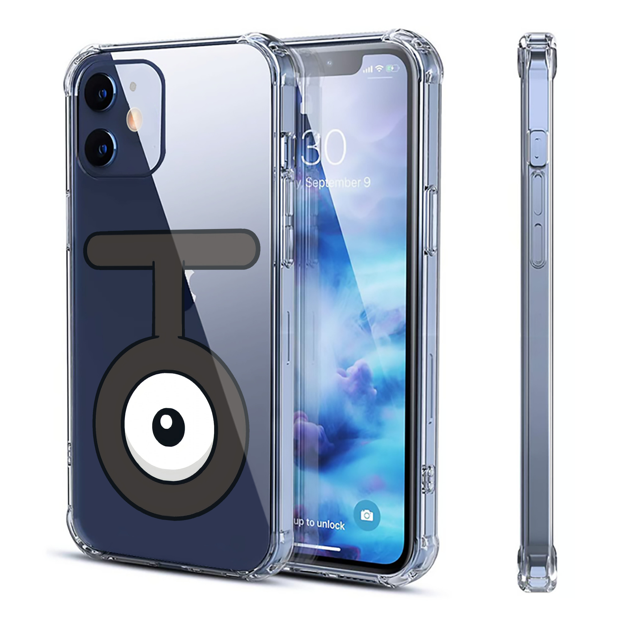 （画像用） ポケットモンスター Pokémon 【iPhone 12シリーズ対応】透明スマホケース（クリアソフトケース）